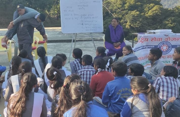Disaster management information given to the campers