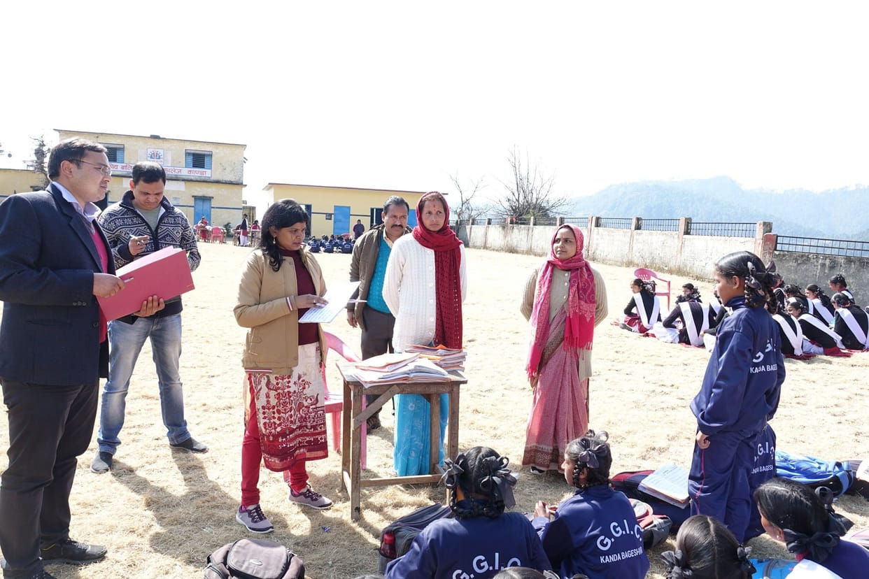DM saw school, hospital, Anganwadi center