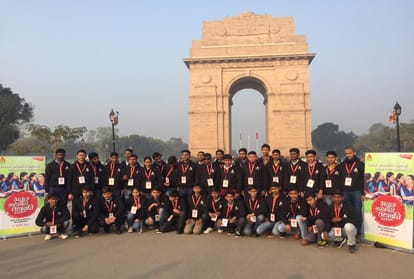 atul maheshwari scholarship winner students honored by lok sabha speaker