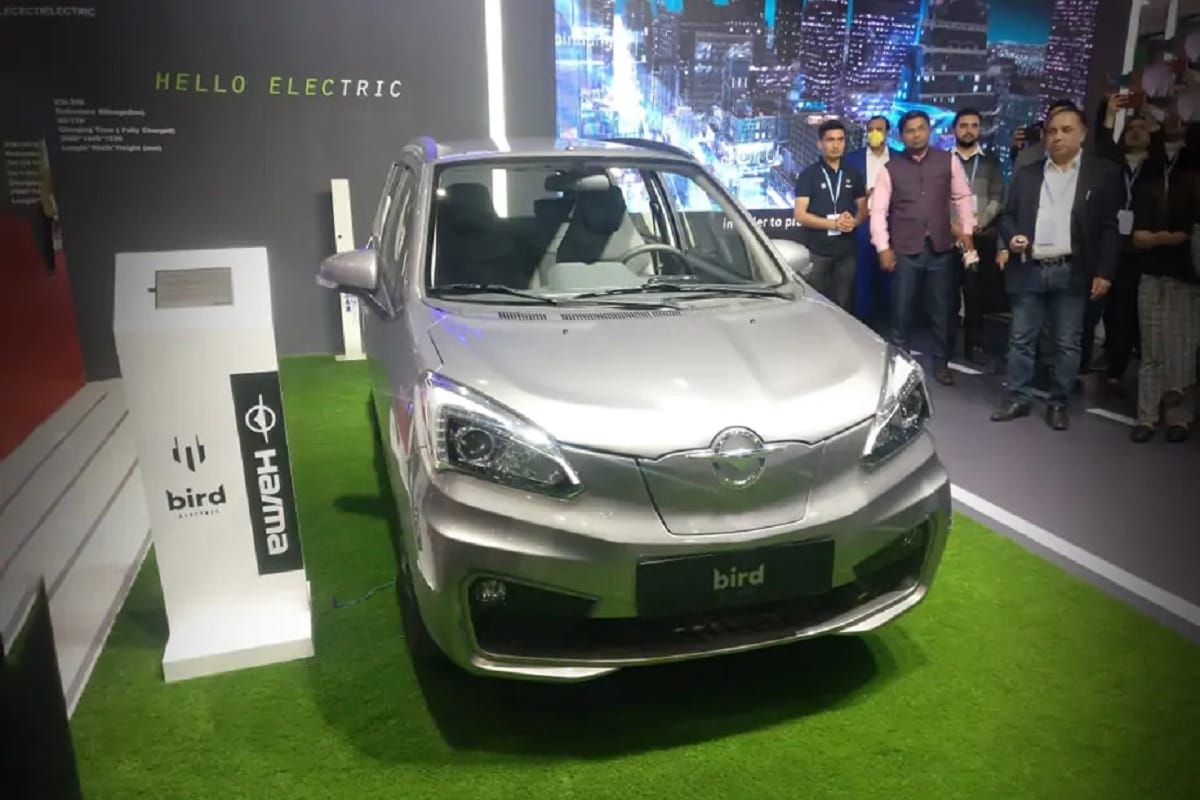 Auto Expo 2020 Delhi India: Haima Bird Electric launch low cost Haima EV1 electric hatchback