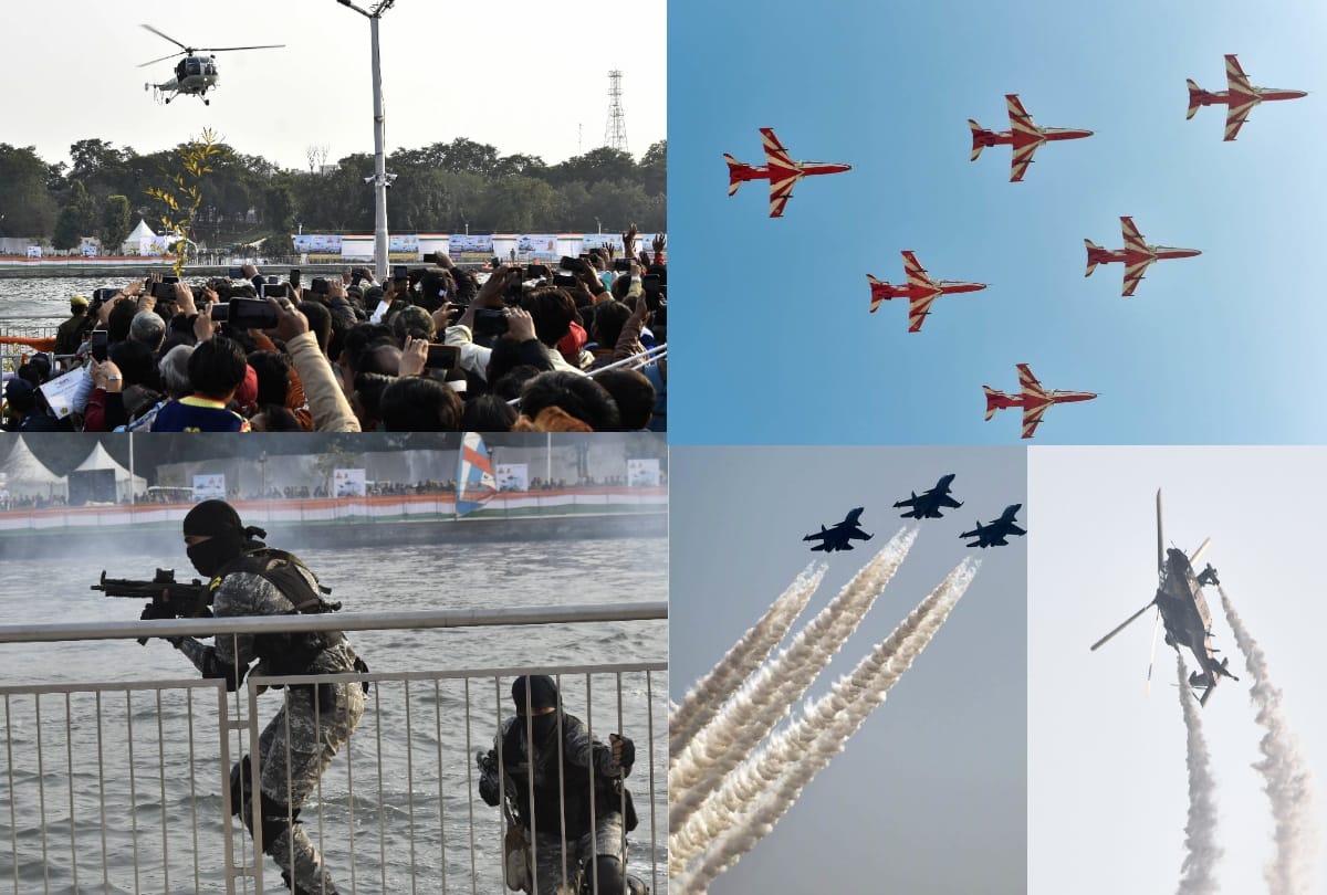 defence expo 2020 Sukhoi-Tejas and Surya Kiran showed the feat