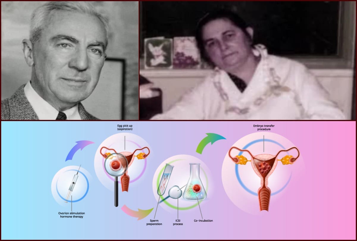 IVF technique history Miriam Menkin and Dr John invented this for fertility