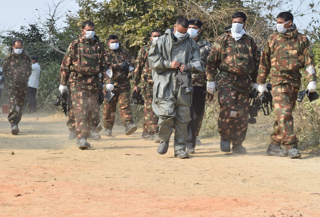 Three thousand population in panic due to poisonous gas