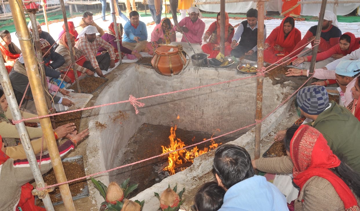 Devotees gathered in all-time proven Sankatmochan Mahayagya