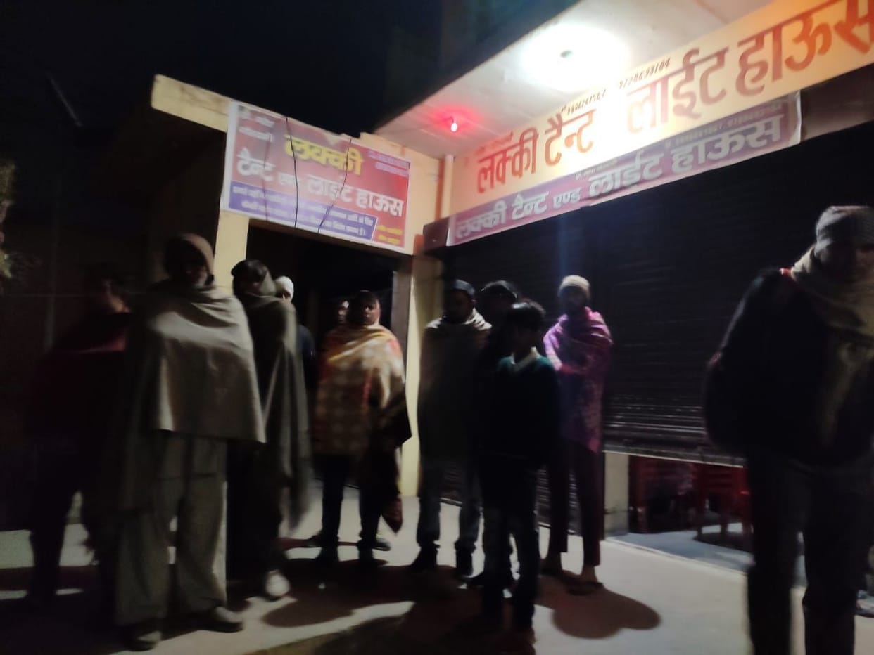 a young man was shot in the chest entering a tent house