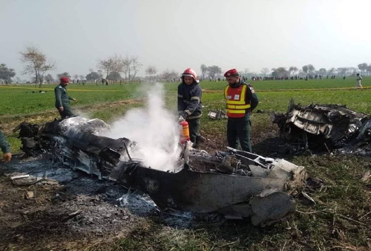 Pakistan Air Force Mirage aircraft on routine training mission has crashed near Shorkot