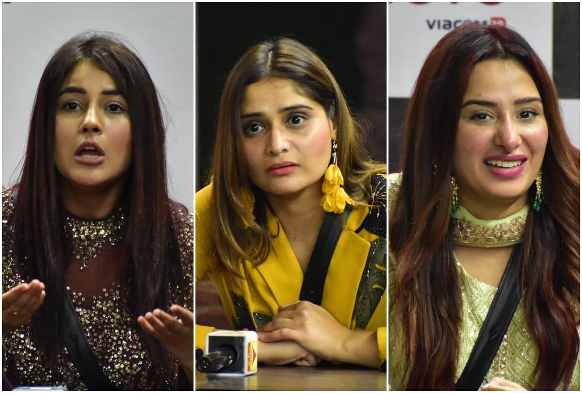Bigg Boss 13 weekend ka vaar nominated contestant mahira sharma aarti singh shehnaz kaur gill