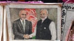 शहाला के स्टॉल पर प्रधानमंत्री नरेंद्र मोदी और अफगानिस्तान के प्रधानमंत्री मोहम्मद अरशद गनी की