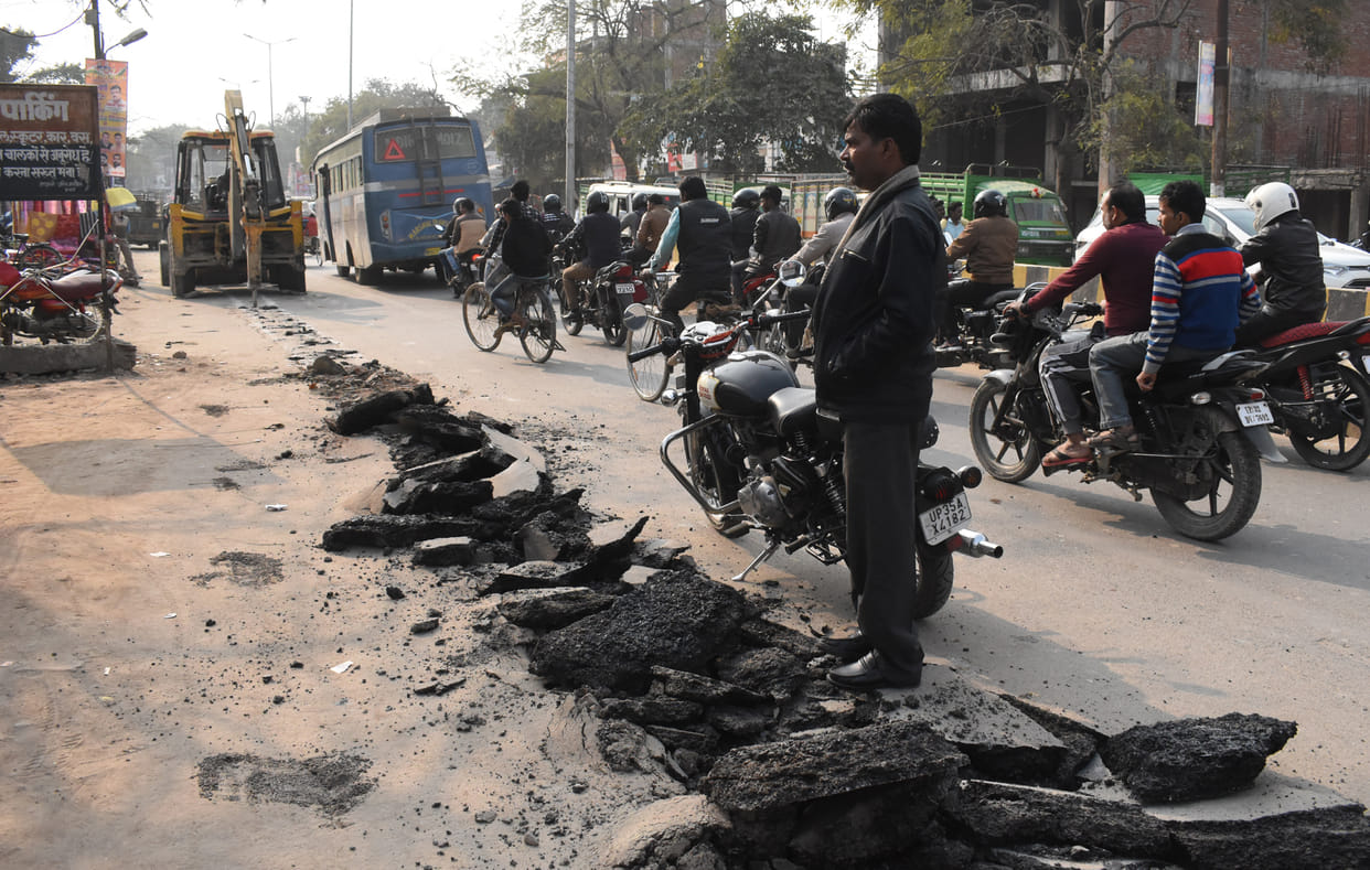 No jam for underground pipeline during excavation