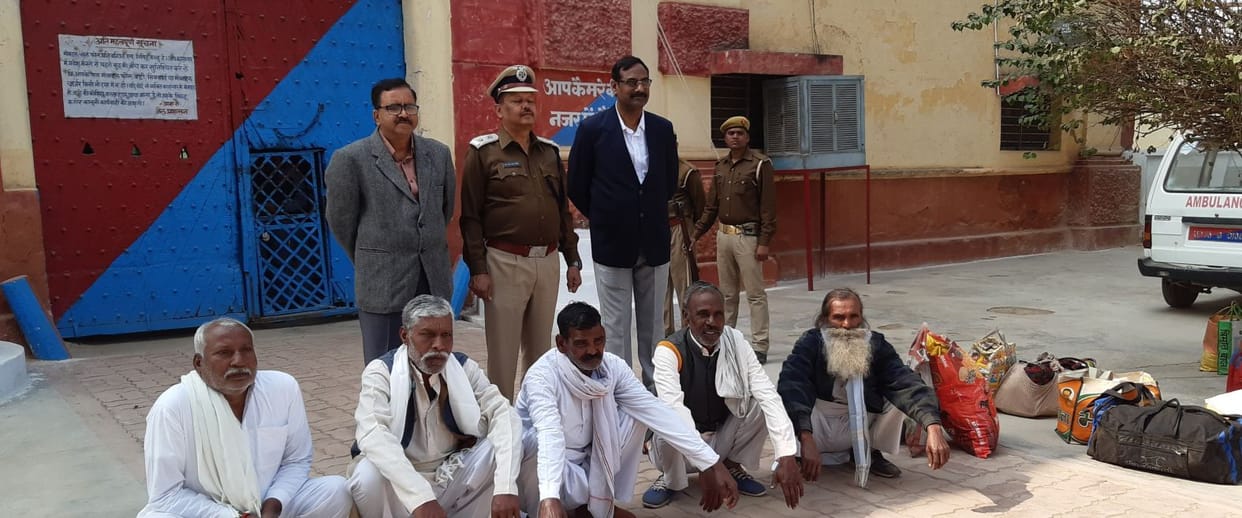 Five prisoners released from central prison in Farrukhabad