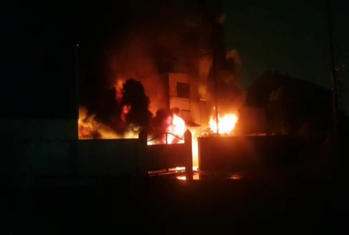 Fire breaks out at a factory in Morivali Industrial Area in Ambernath