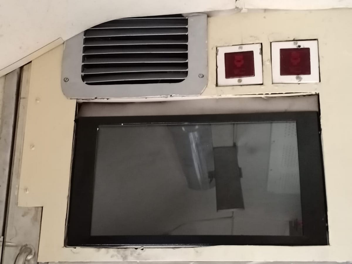 Mahakal express coatch reached varanasi security Facility