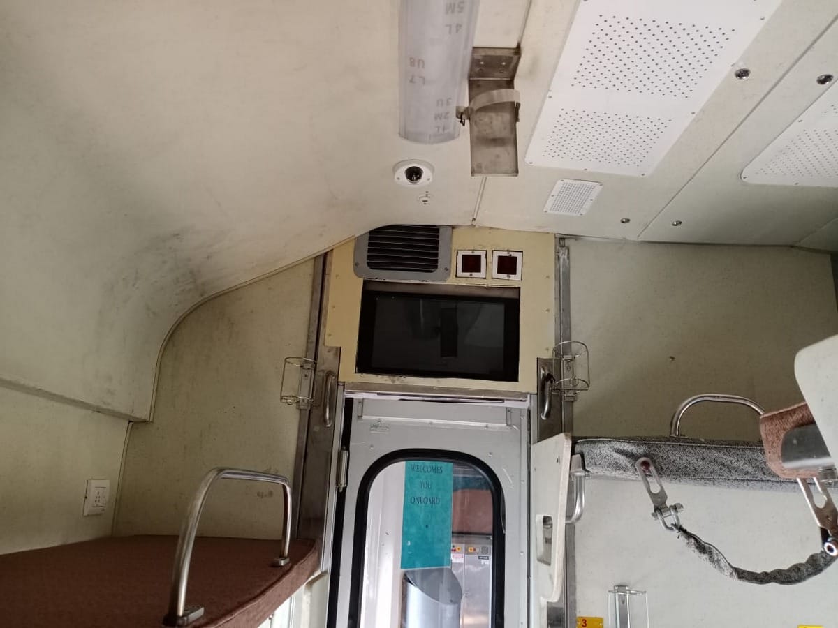 Mahakal express coatch reached varanasi security Facility