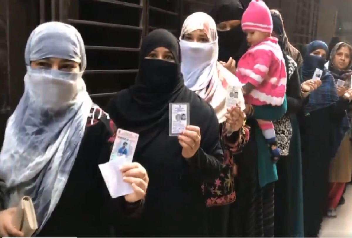 Delhi Election 2020 good increase in women vote percentage according to total votes