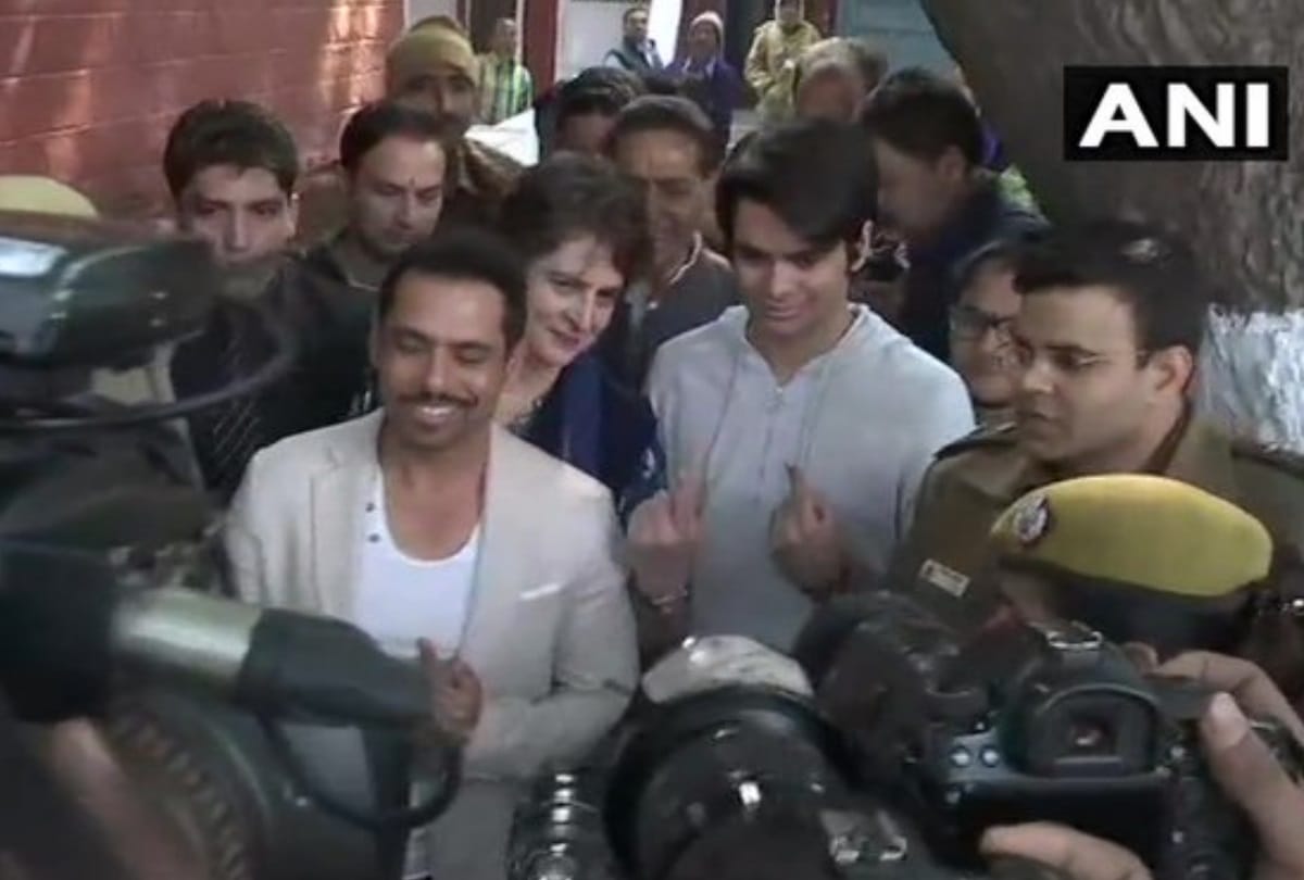 Delhi election 2020 priyanka gandhi son raihan vadra vote first time is happy want delhi best city