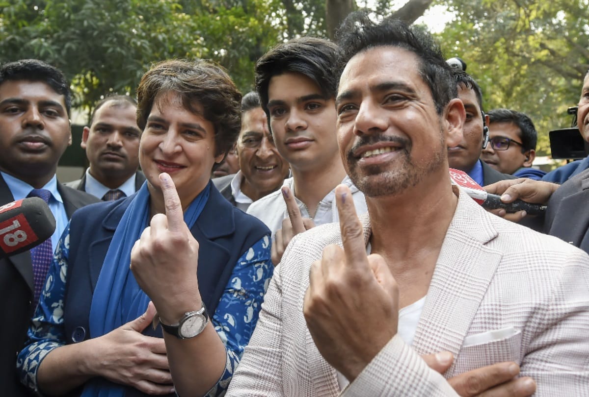 Delhi election 2020 priyanka gandhi son raihan vadra vote first time is happy want delhi best city