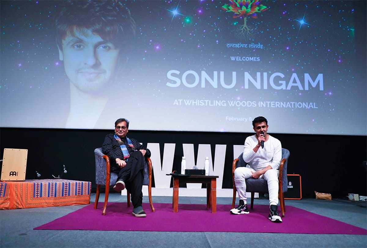 Sonu nigam motivated and inspired school kids with Subhash Ghai