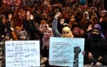 Protests continue against CAA, women again take out procession