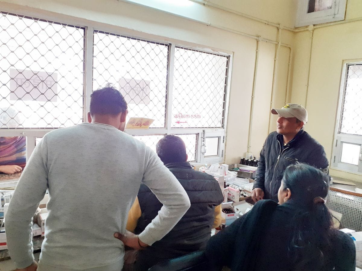 doctors and pharmacist crisis, The burden of dispensing medicine to six hundred patients on one pharmacist, fatehabad