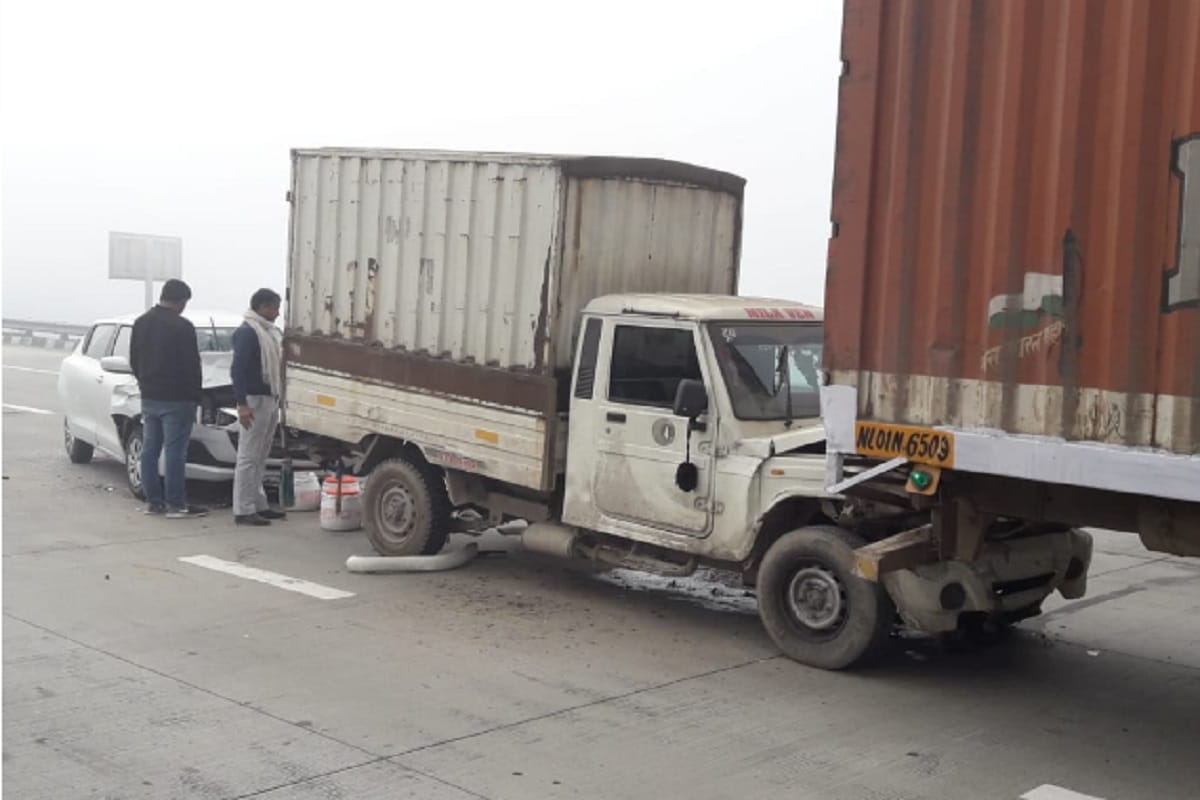 Accident and 25 injured on Eastern Peripheral Expressway due to fog at Baghpat