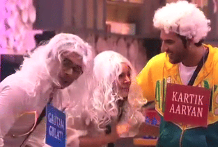 Bigg boss 13 shehnaz sidharth and paras act like kartik aaryan gautam gulati