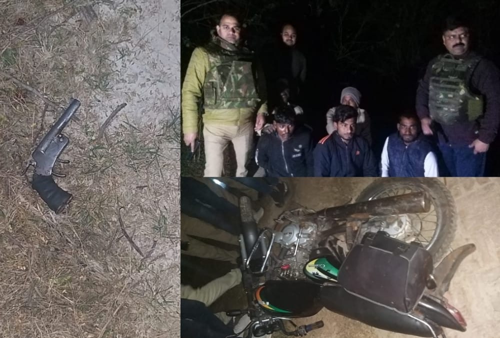 police encounter in jalim kheda of banthara in lucknow
