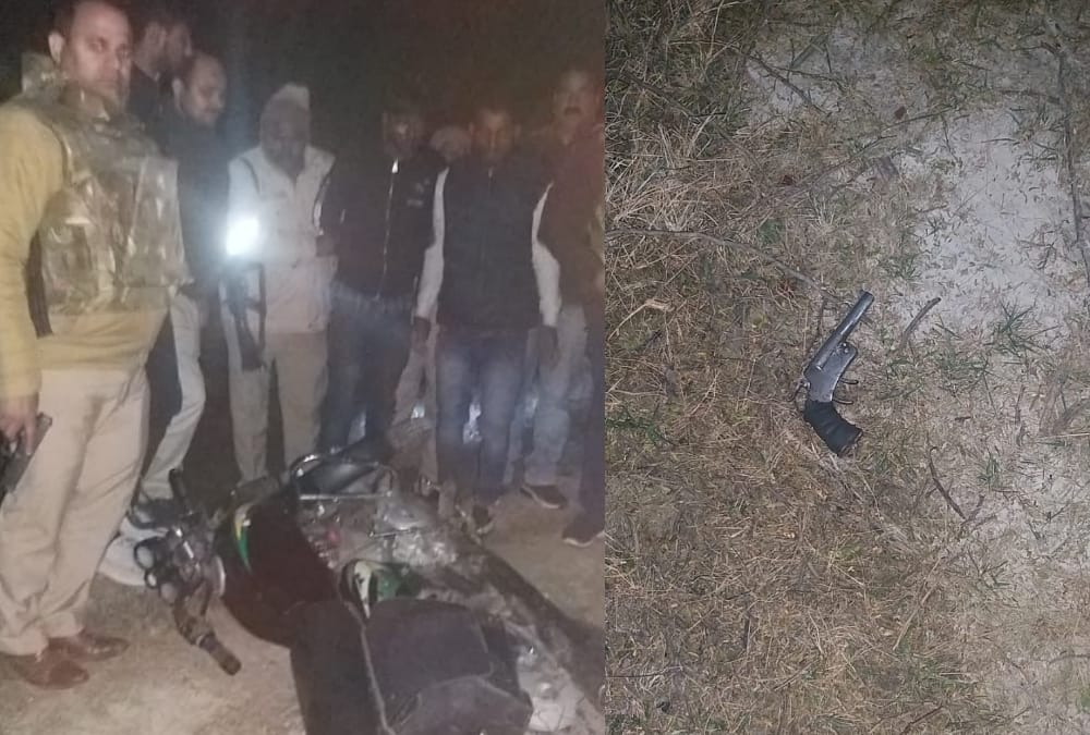 police encounter in jalim kheda of banthara in lucknow