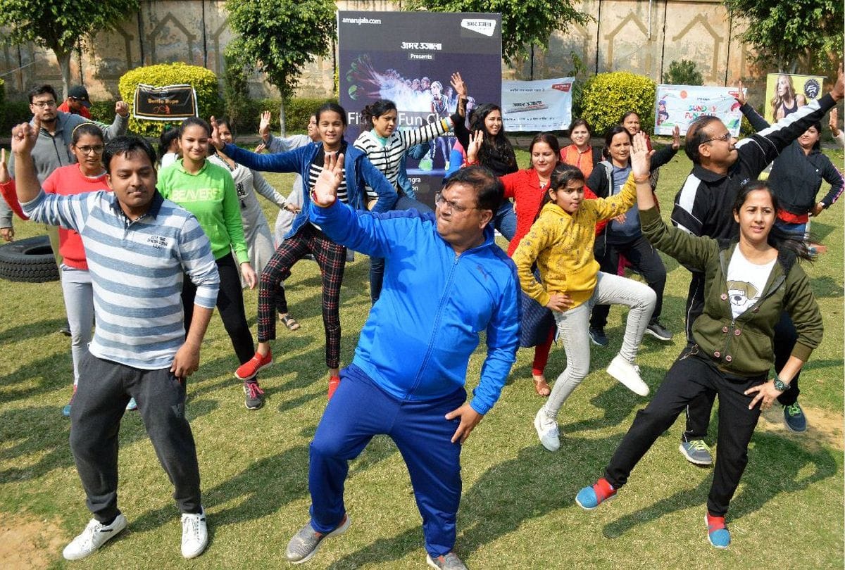 amar ujala hela fitness camp in agra