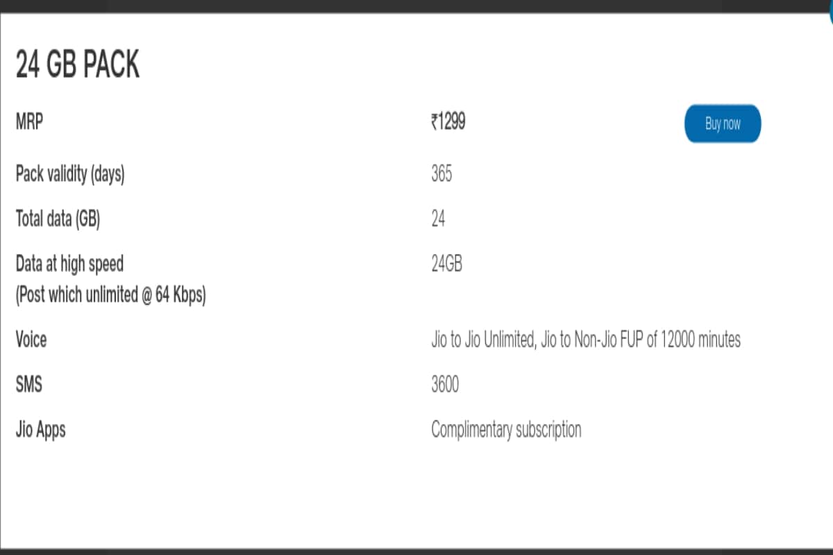 jio cheap plans offers 2 gb data and calling benefits know full list in hindi
