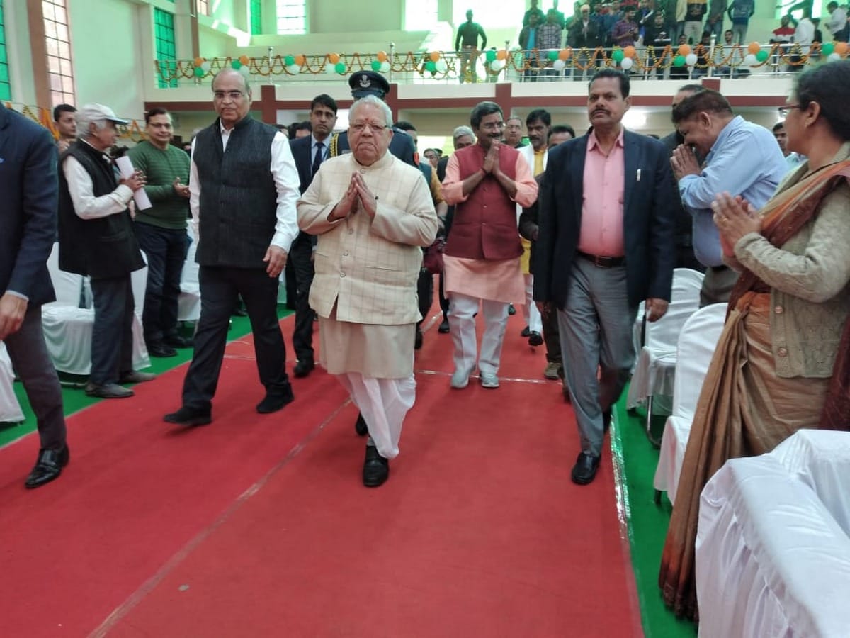 Kalraj Mishra inaugurates indoor stadium pays tribute to senior RSS pracharak death in varanasi