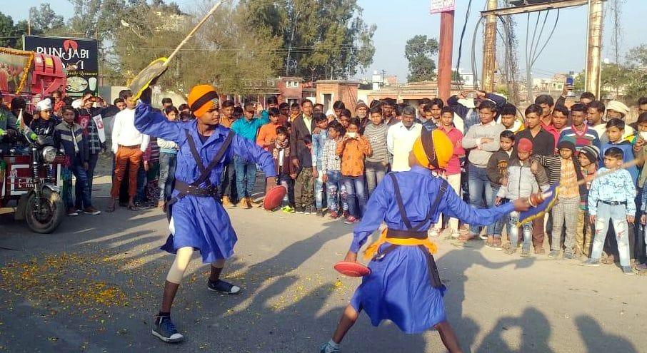 Bijnor: Procession on Sant Ravidas Jayanti