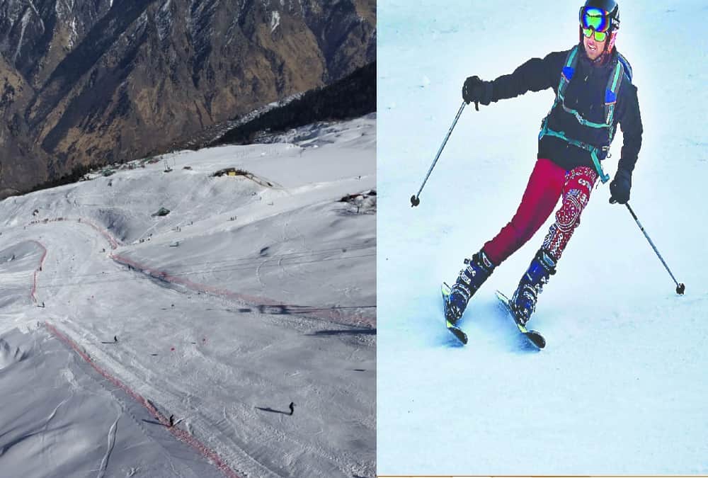 Auli beautiful Photos of national skiing championships 2020