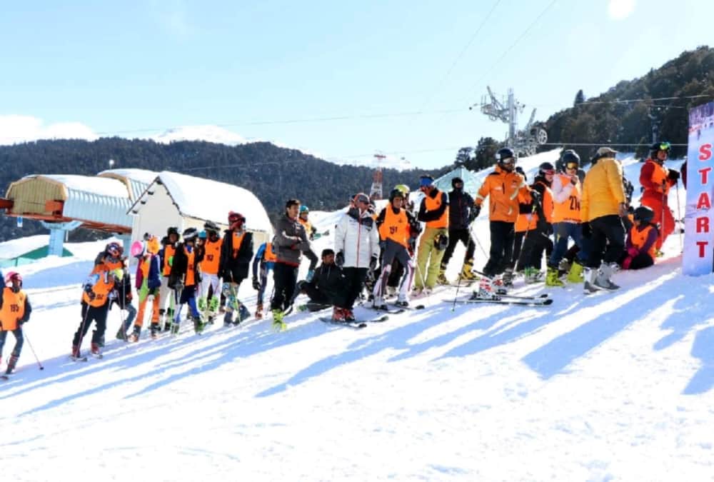 Auli beautiful Photos of national skiing championships 2020
