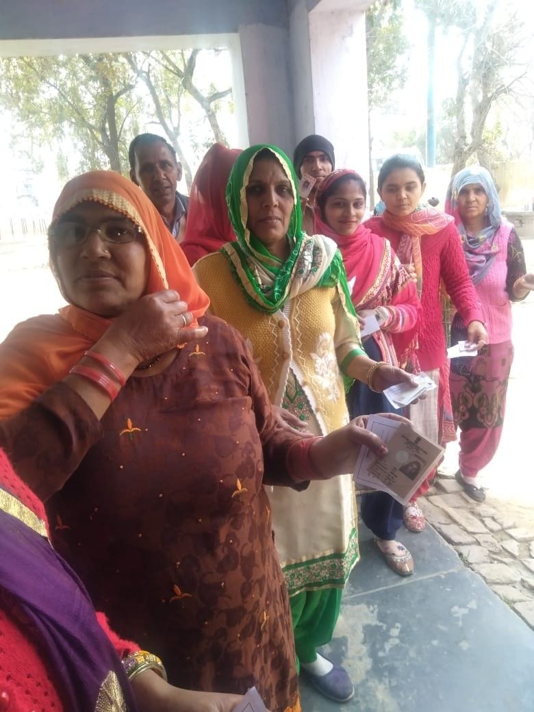 three village sarpanch by elections were shown in votes