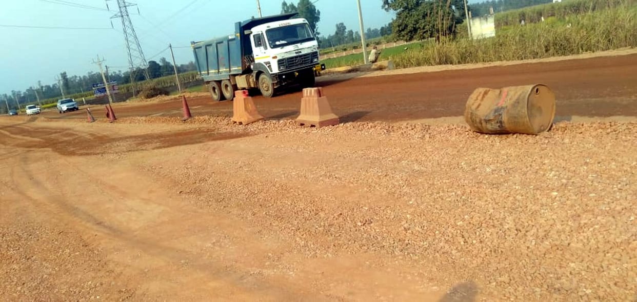 Alum - Fourlane construction speed up between Kandhla