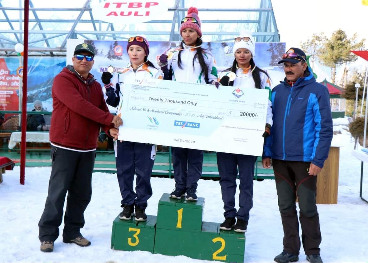 national skiing championships 2020 : Himachal wins six gold, eight silver