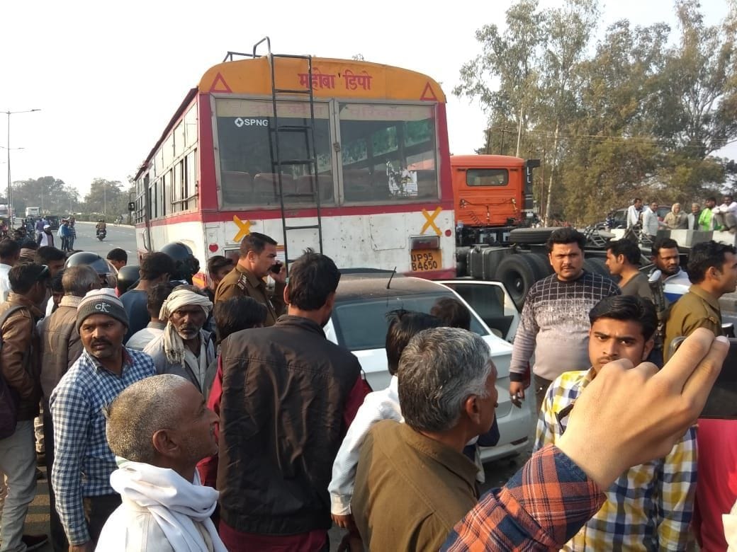 road accident, AURIYA NEWS