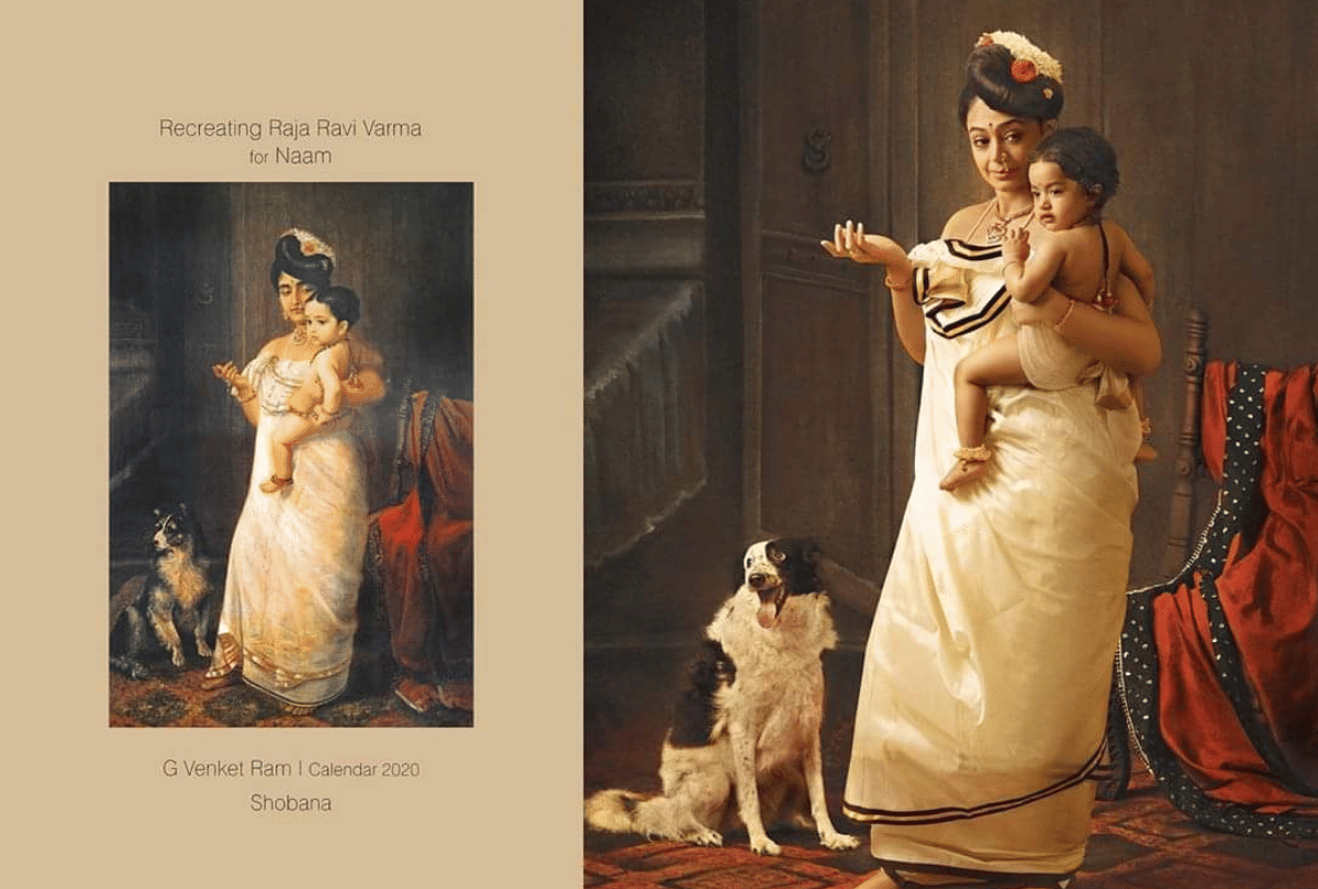 G Venket Ram recreates iconic Raja Ravi Varma paintings with actress