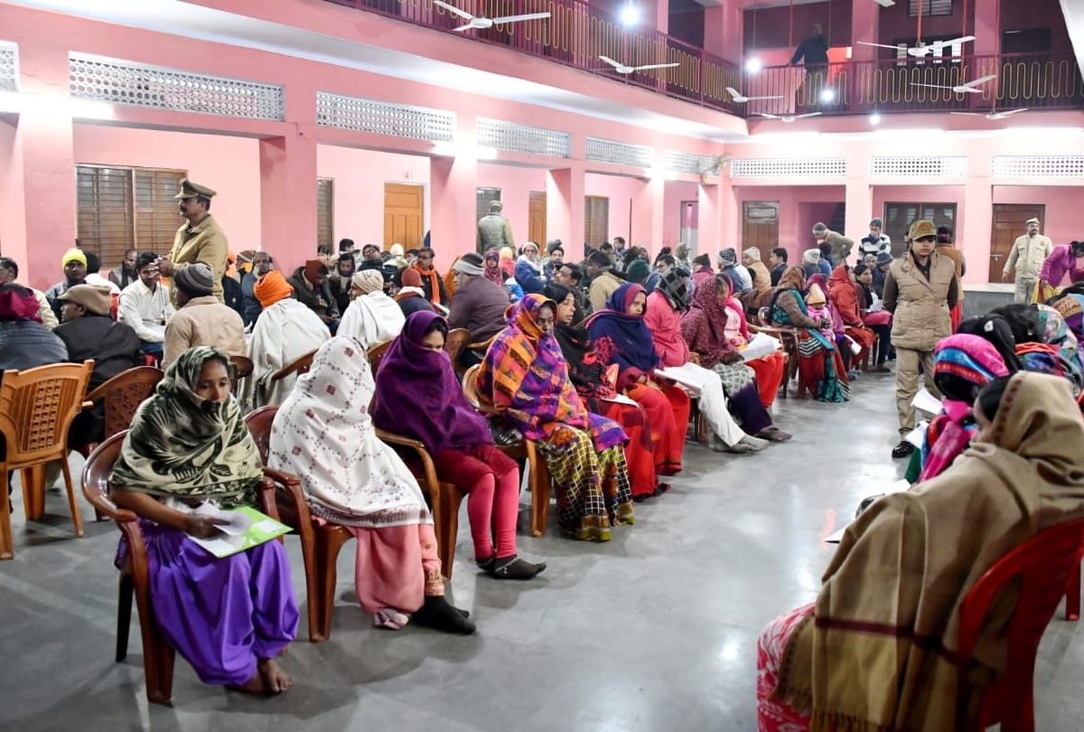 CM Yogi yogi adityanath hearing people in janta darbar at Gorakhnath Temple in Gorakhpur