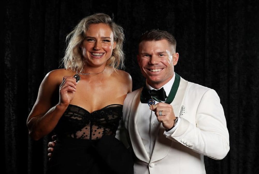 david warner claims third Allan Border Medal, Ellyse Perry wins second Belinda Clark Award 