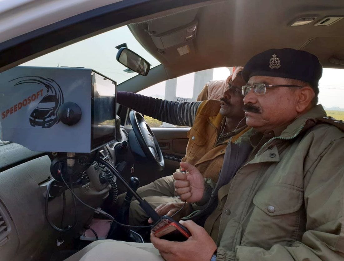 Challans of 55 vehicles running faster than the speed limit