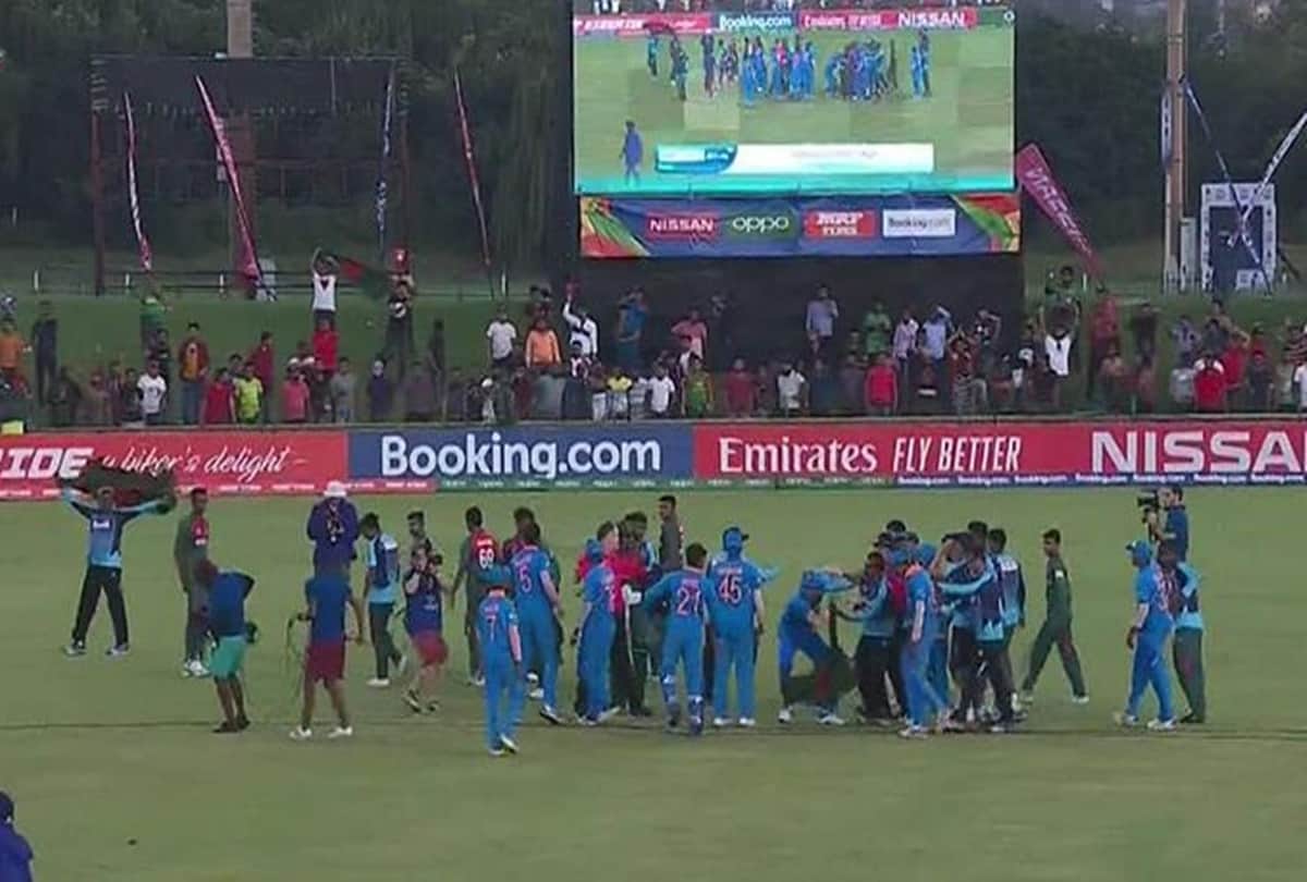 Under 19 World Cup: Indian and Bangladeshi players clash after final