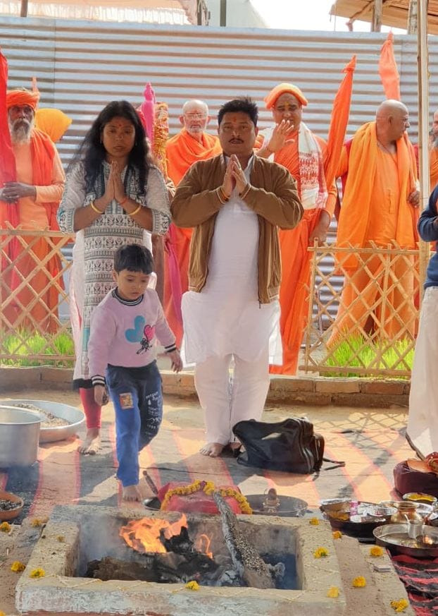 Completion of Yajna rituals, Viva-saints