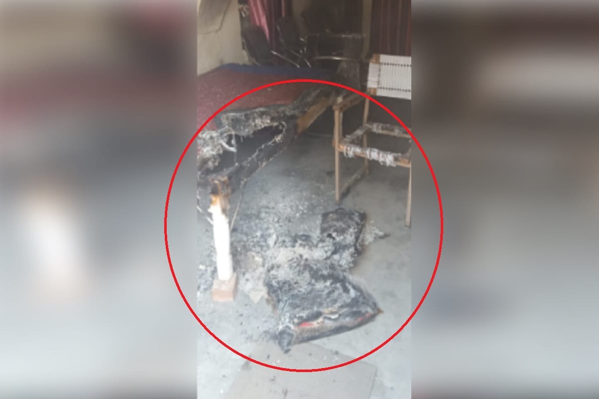 Fire set in the office of irrigation association at Meerut city