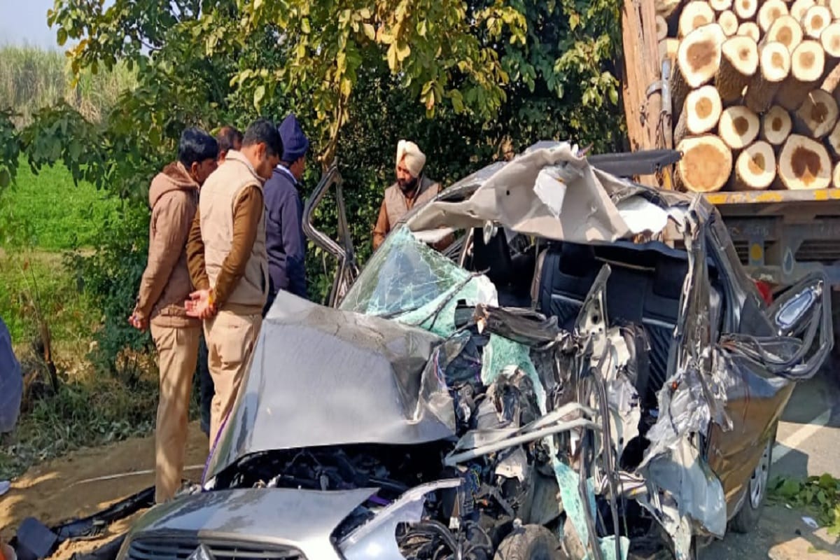 Four peoples died and one injured in accident at Saharanpur