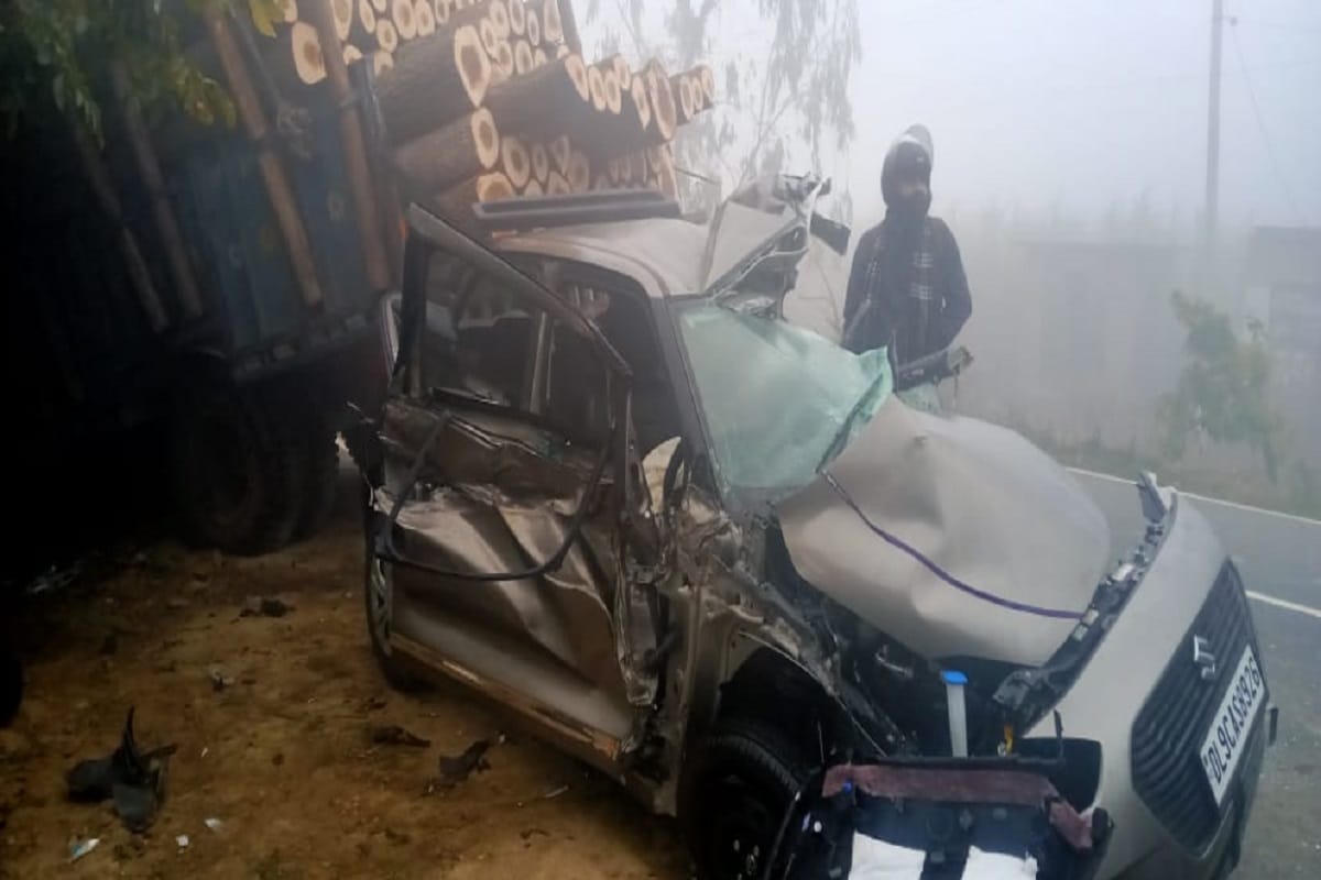 Four peoples died and one injured in accident at Saharanpur