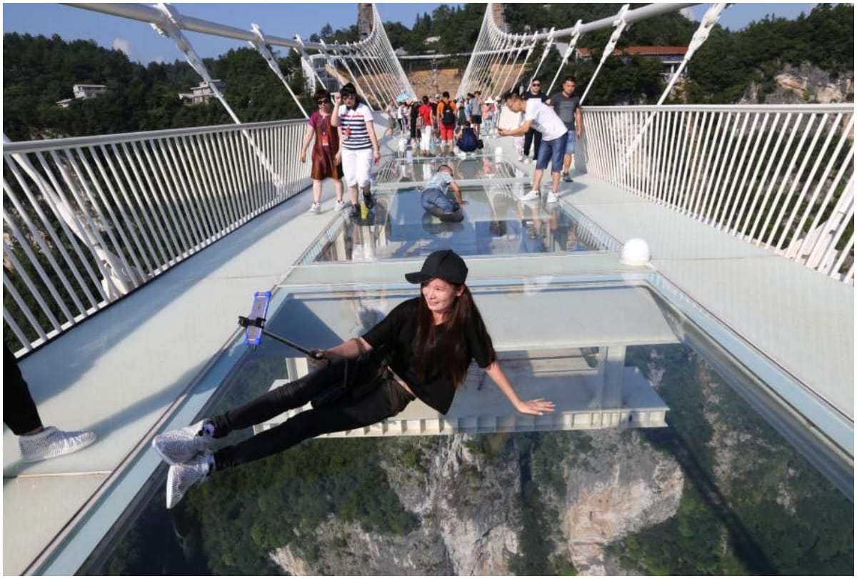 first indian glass floor bridge built in rishikesh