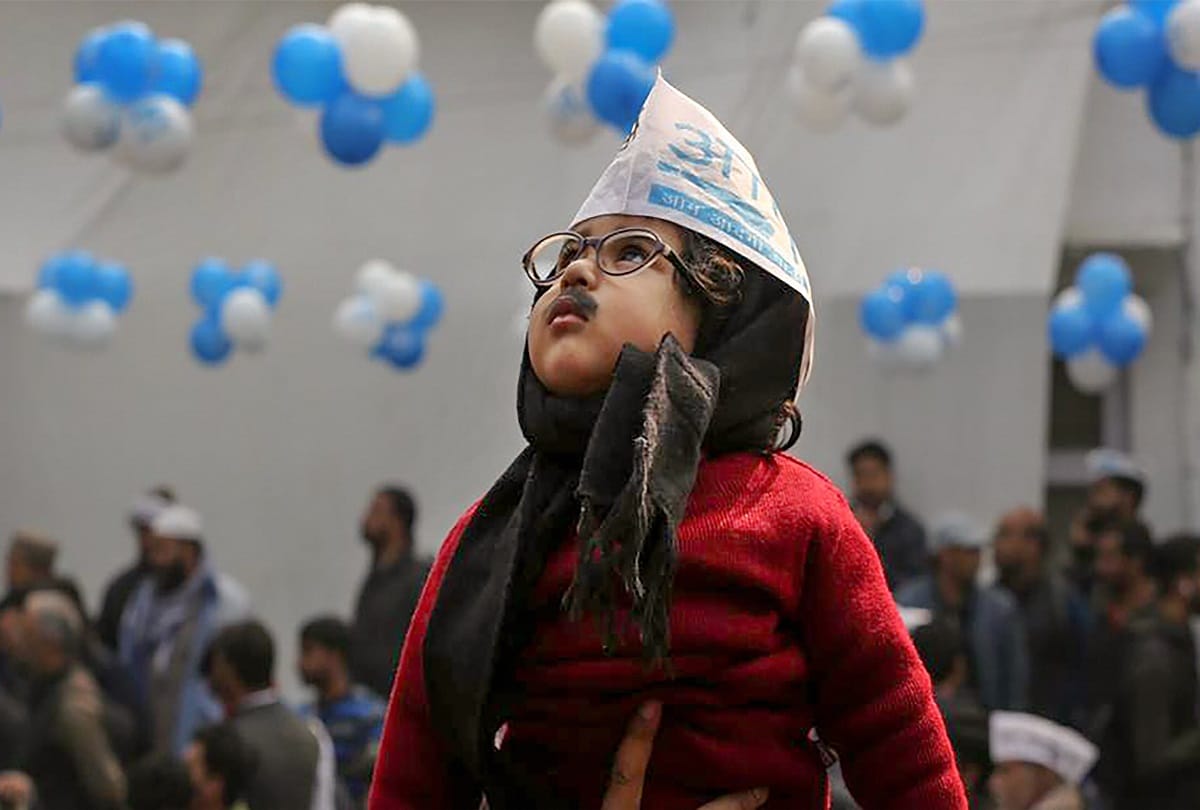 Delhi Election results 2020, AAP Arvind kejriwal, Chotu kejriwal viral photos
