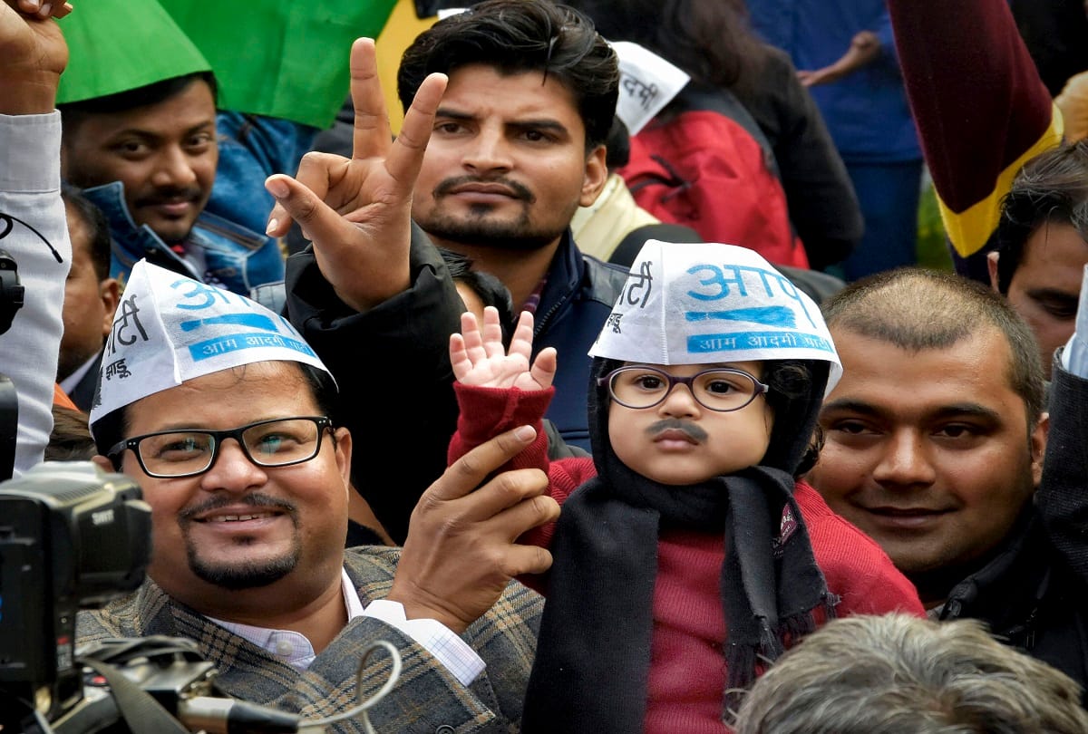Delhi Election results 2020, AAP Arvind kejriwal, Chotu kejriwal viral photos