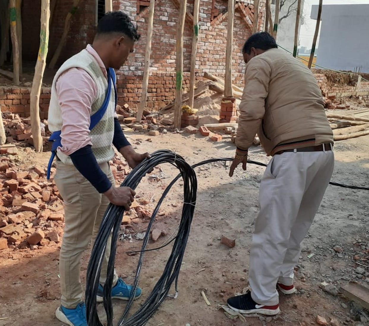 Uproar over illegal line drawn, police run